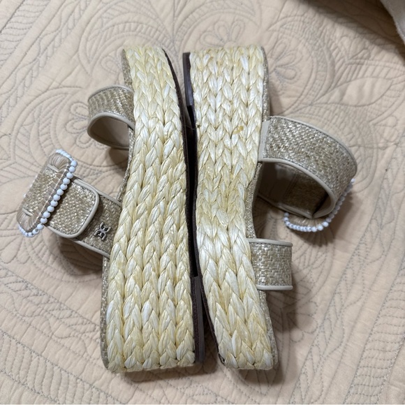 Sam Edelman Chase platform wedge espadrille sandal size 6M - Picture 4 of 11